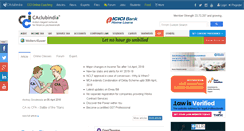 Desktop Screenshot of caclubindia.com